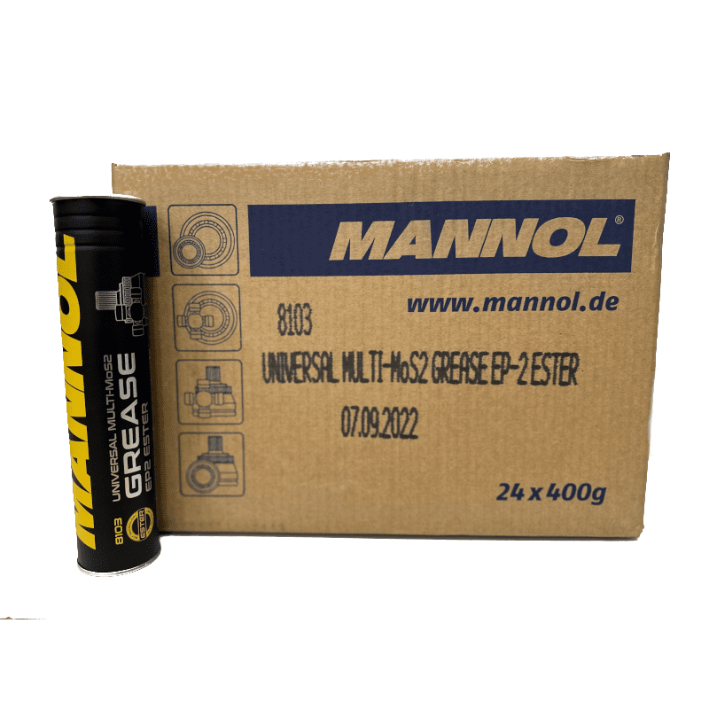 MANNOL CASE OF 24 EP-2 Multi-MoS2 Ester UNIVERSAL GREASE 400g - 8103